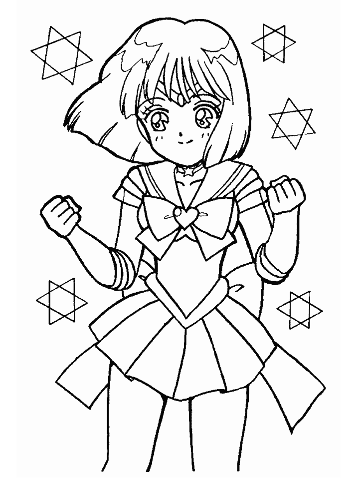 sailor pluto coloring pages - photo #14